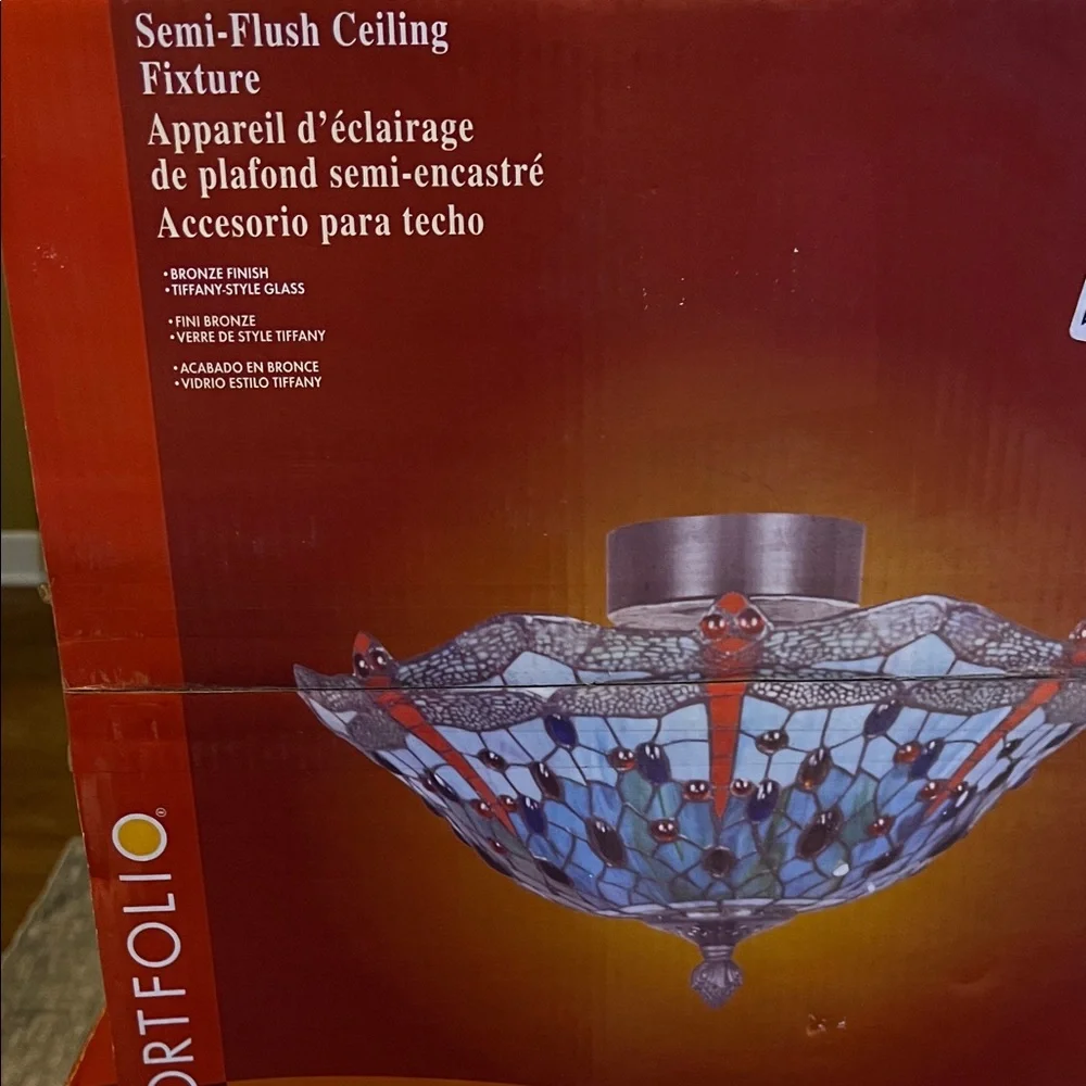Portfolio Semi-Flush Ceiling Fixture - Picture 1 of 8
